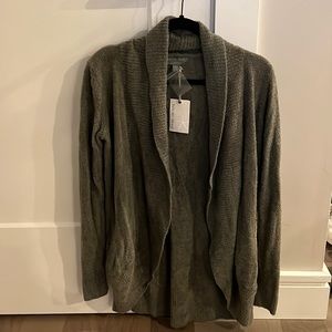 NWT Barefoot Dreams Cozy Chic Lite Cardigan Size XS/S in Spruce